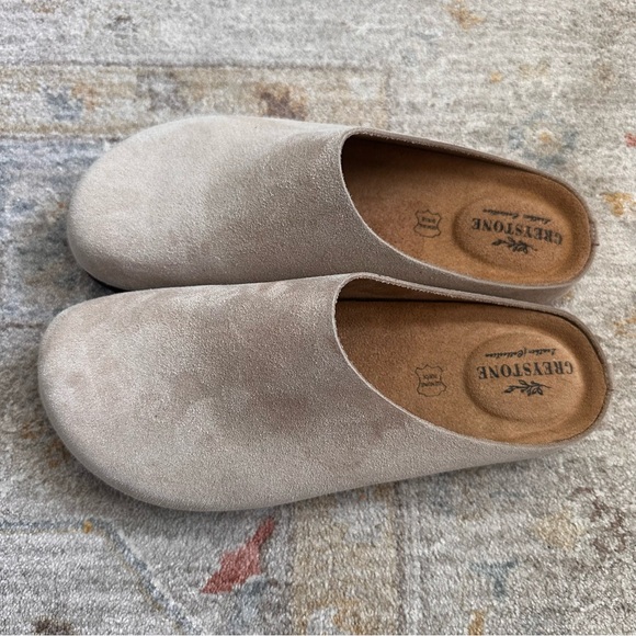 Greystone Genuine Suede Clogs / Mules | The Row Hugo Style Minimalist - Picture 2 of 6